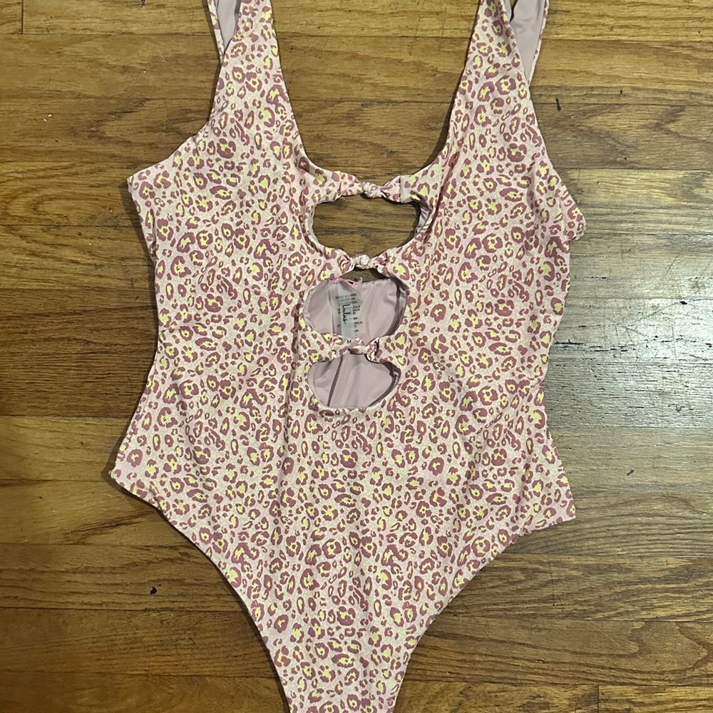 Lulu's Pink Leopard One Piece Swimsuit